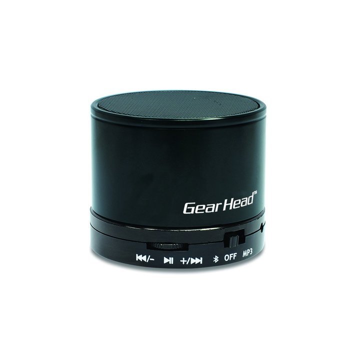 Gear Head Bluetooth Wireless Speaker with Microphone, Black (BT3500BLK) N2