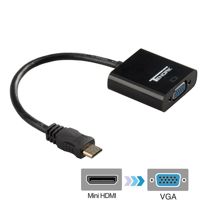 Tendak Gold-Plated Active HD 1080P HDMI to VGA Converter Adapter Dongle with 3.5mm Audio for Laptop PC Projector... N18