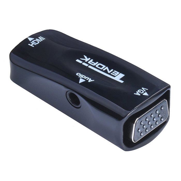 Tendak Gold-Plated Active HD 1080P HDMI to VGA Converter Adapter Dongle with 3.5mm Audio for Laptop PC Projector... N36
