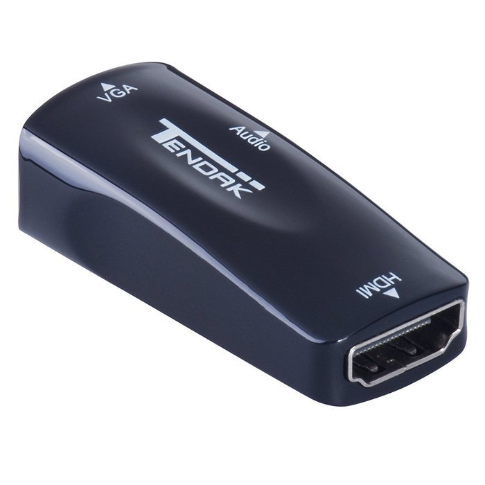 Tendak Gold-Plated Active HD 1080P HDMI to VGA Converter Adapter Dongle with 3.5mm Audio for Laptop PC Projector... N38
