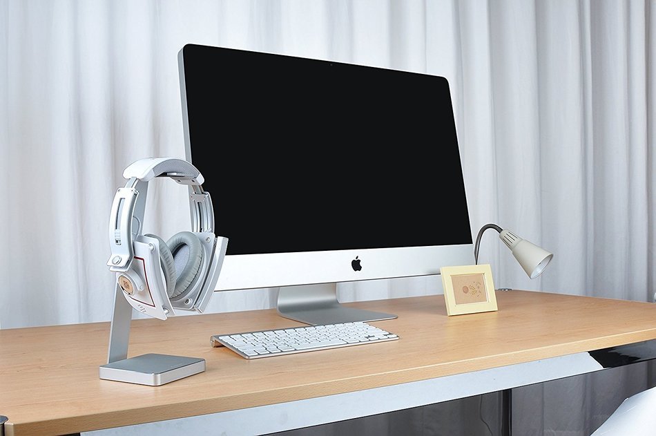 LUXA2 E-ONE Rose Gold Aluminum Headphone Stand for Beats, Sony, Sennheiser, Philips, Audio-Technica, Plantronics... N30