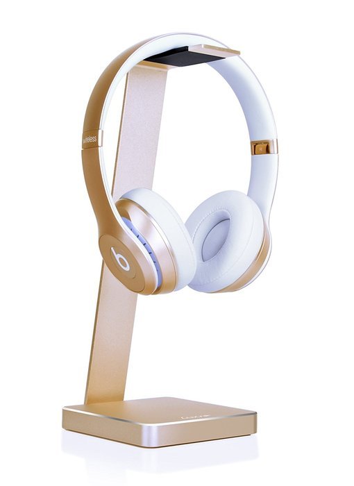 LUXA2 E-ONE Rose Gold Aluminum Headphone Stand for Beats, Sony, Sennheiser, Philips, Audio-Technica, Plantronics... N37