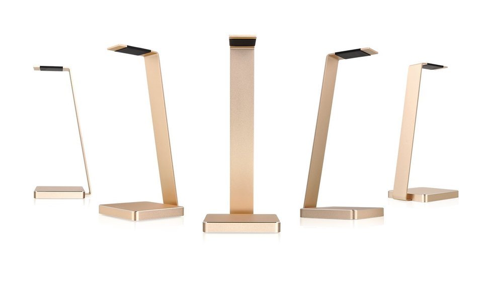 LUXA2 E-ONE Rose Gold Aluminum Headphone Stand for Beats, Sony, Sennheiser, Philips, Audio-Technica, Plantronics... N39