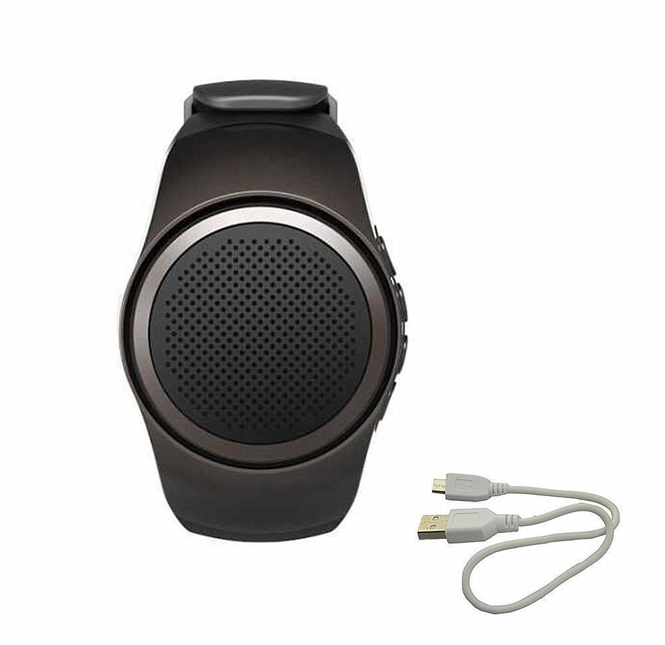 HONGYU Wireless Outdoor Sport Portable Bluetooth Watch Speaker with FM Radio,Support Micro Memory Card and Remote... N4