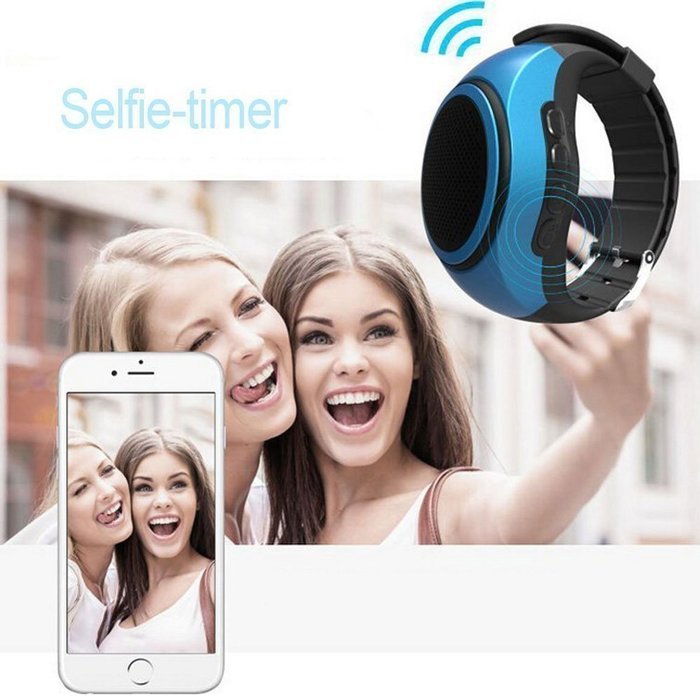 HONGYU Wireless Outdoor Sport Portable Bluetooth Watch Speaker with FM Radio,Support Micro Memory Card and Remote... N15