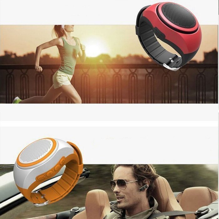 HONGYU Wireless Outdoor Sport Portable Bluetooth Watch Speaker with FM Radio,Support Micro Memory Card and Remote... N25