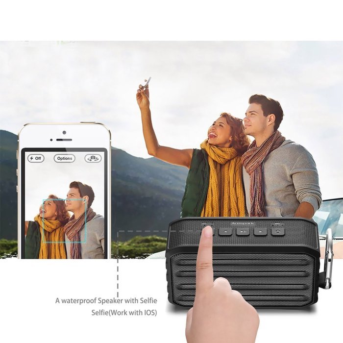 Arespark Outdoor Bluetooth 4.0 Speaker with 12 Hours Playtime, 7W Dual Stereo Bass Radiator, IPX4 Waterproof,... N5