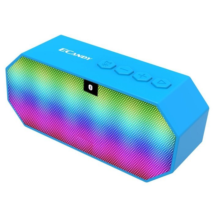 Bluetooth Speakers,Ecandy Portable Wireless Stereo Speaker with LED Lights, Build-in Microphone Support Hands-free... N7