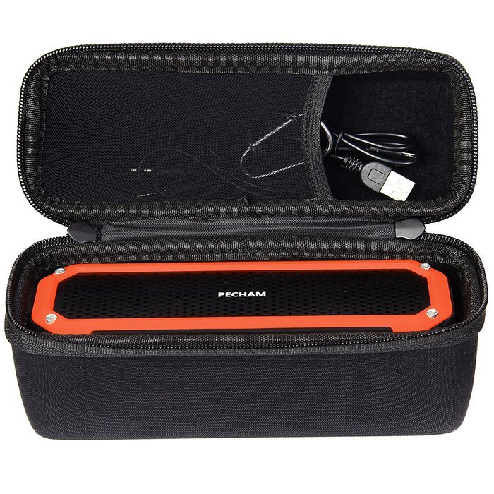 Caseling Hard Case for PECHAM C26 Wireless Portable Bluetooth Speakers. - Mesh Pocket for Cables.