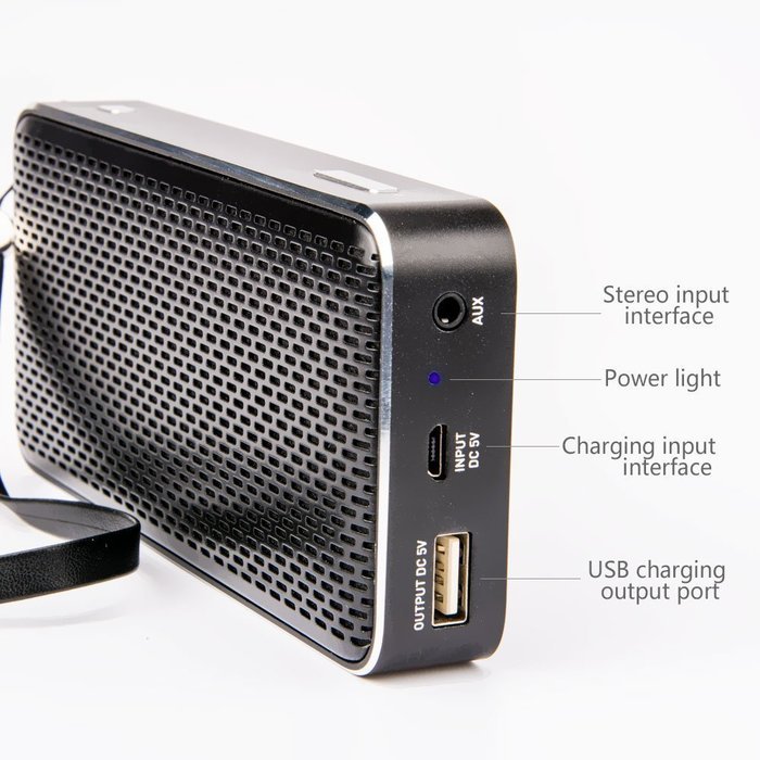iProwess Promini X8 Speaker Wireless Portable Stereo Mini Bluetooth 4.0 Square Box Speakers Outdoor Subwoofer... N4