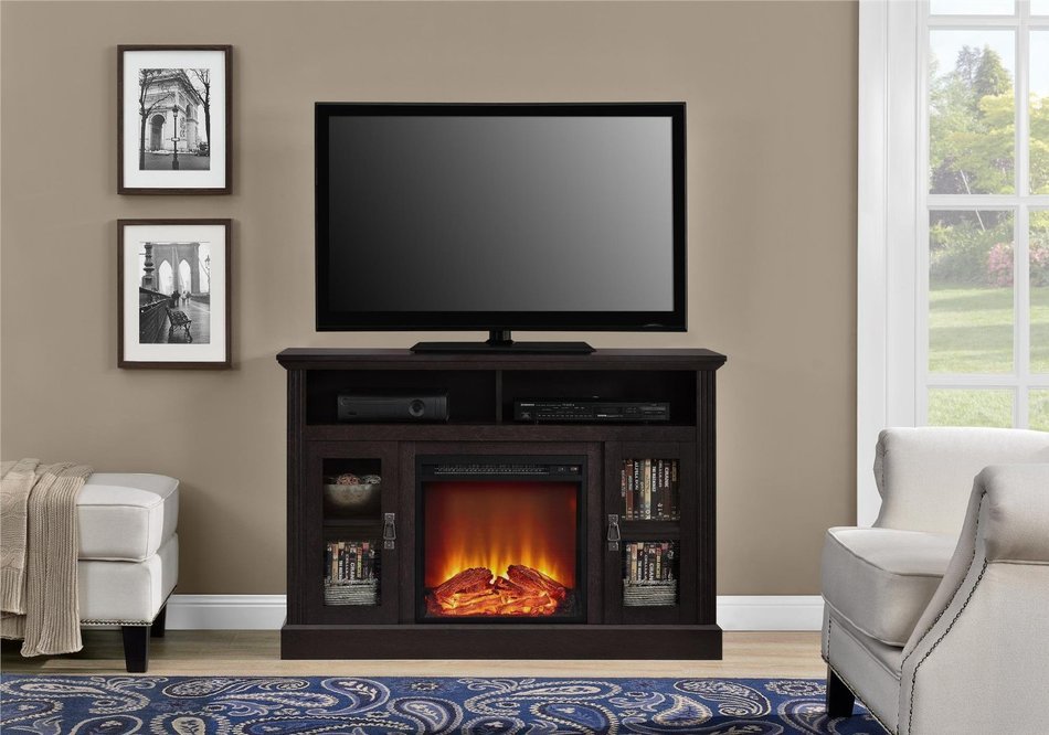 Altra Chicago 50" Fireplace TV Console, Espresso