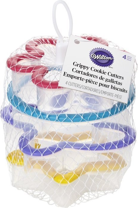 Wilton Holiday Grippy Cookie Cutters, Set of 4