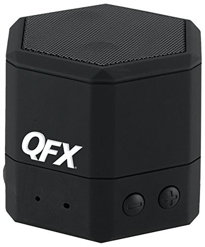 QFX BT-43BLK Bluetooth Portable Rechargeble Mini Speaker Aux-in PC,CD,MP3,MP4 - Black