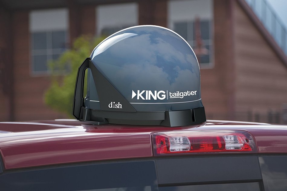 KING VQ4100 Quest Portable/Roof Mountable Satellite TV Antenna (for use with DIRECTV) N24