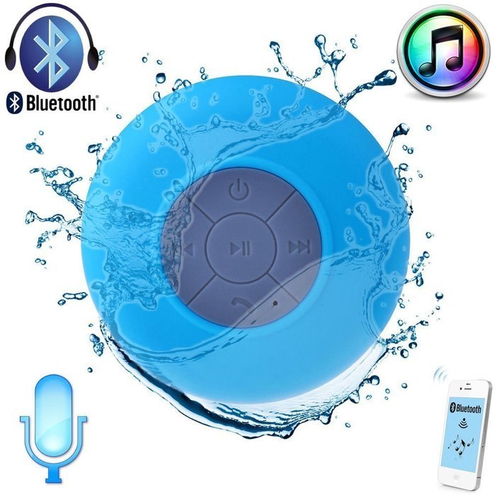 Sunnice&reg; BTS-06 Mini Portable Waterproof Bluetooth Wireless Stereo Shower Speakers with Suction Cup for All Devices... N5