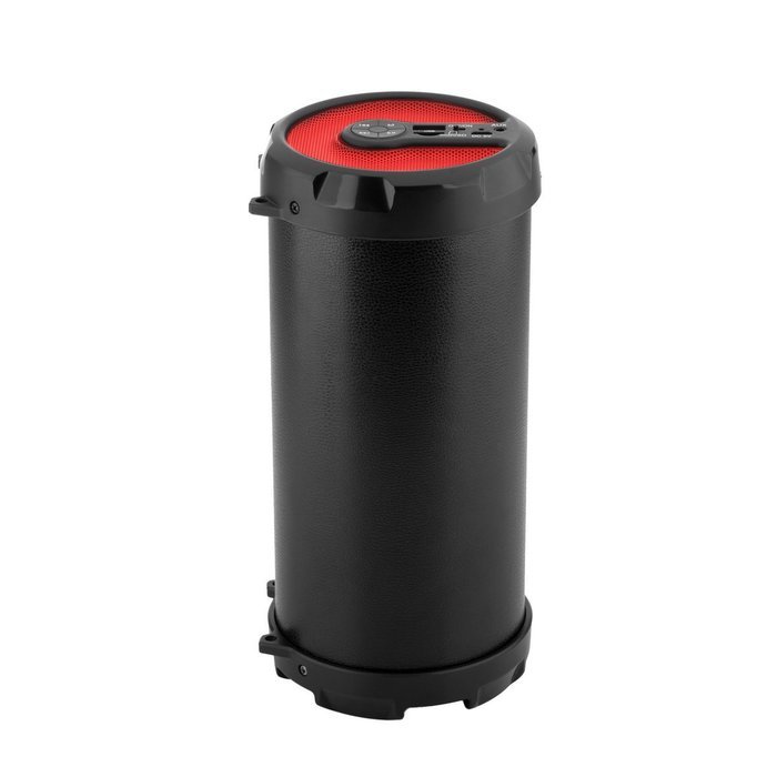 Woozik S21 Portable Indoor/Outdoor Bluetooth Speaker with Back-Lit LED Light, FM Radio Function and Carrying Strap N6