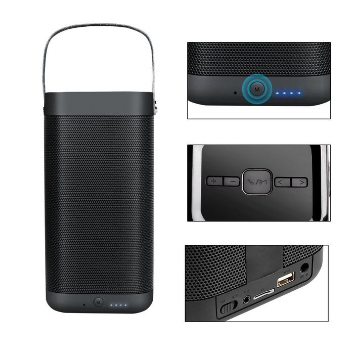 FSTgo A9 Mini Wireless Bluetooth Speakers, Black N5