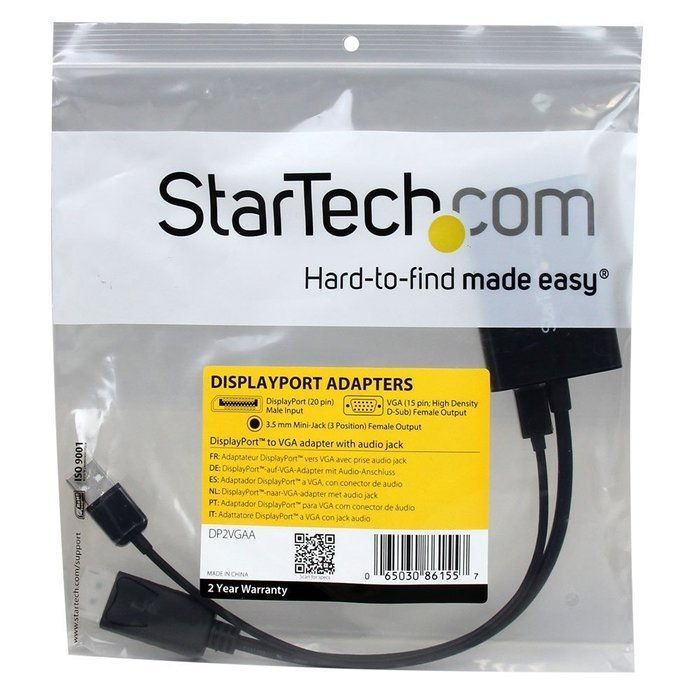StarTech DisplayPort to VGA Video Adapter Converter - 1920x1200 - Display Port / DP Adapter M/F N7