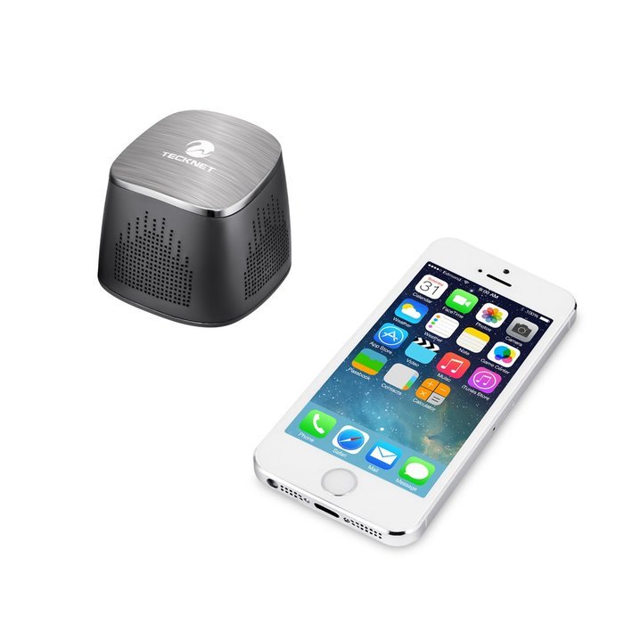 TeckNet&reg; S101 Standard Mini Portable Bluetooth Speaker with Super-Sized 5W Driver and 3.5mm Aux Port, Enhanced... N4