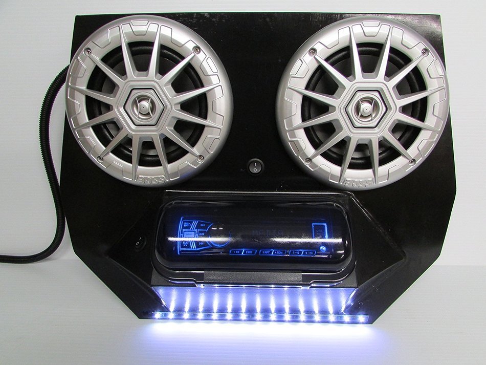 SD 2BBT2RGB -Polaris RZR Stereo System Bluetooth UTV Side by Side (2-6.5" marine speakers) N3