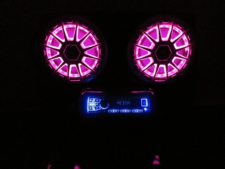 SD 2BBT2RGB -Polaris RZR Stereo System Bluetooth UTV Side by Side (2-6.5" marine speakers) N6