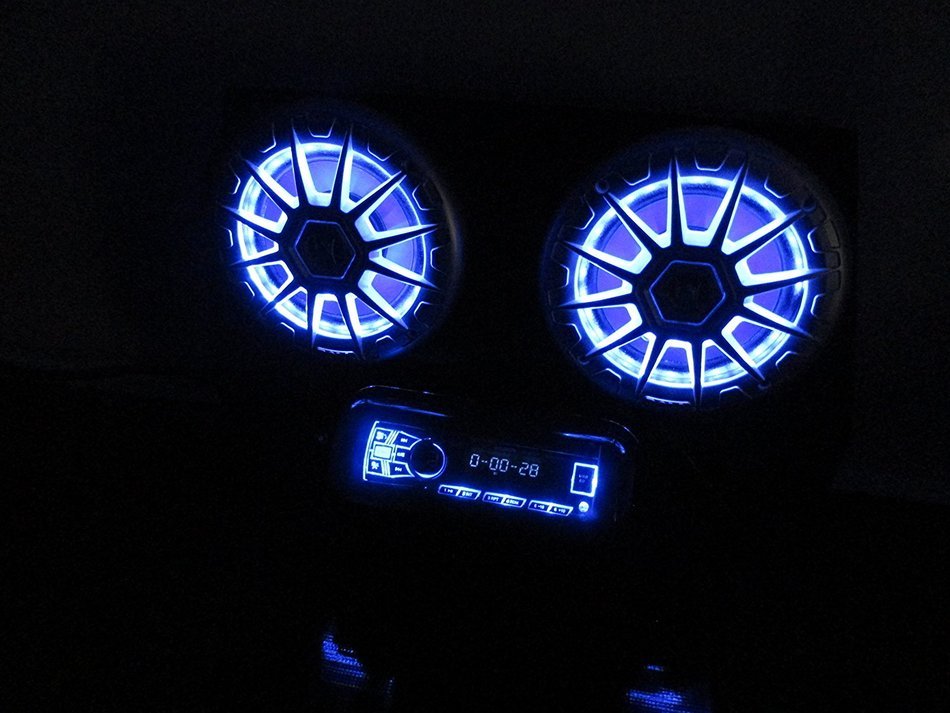 SD 2BBT2RGB -Polaris RZR Stereo System Bluetooth UTV Side by Side (2-6.5" marine speakers) N7