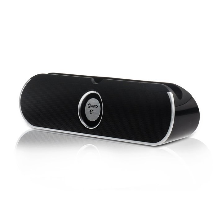 Contixo Portable Wireless Bluetooth v4.0 Stereo Speaker Stand w/ Viewing Cradle, Dual-Driver, Enhanced Bass Boost... N19