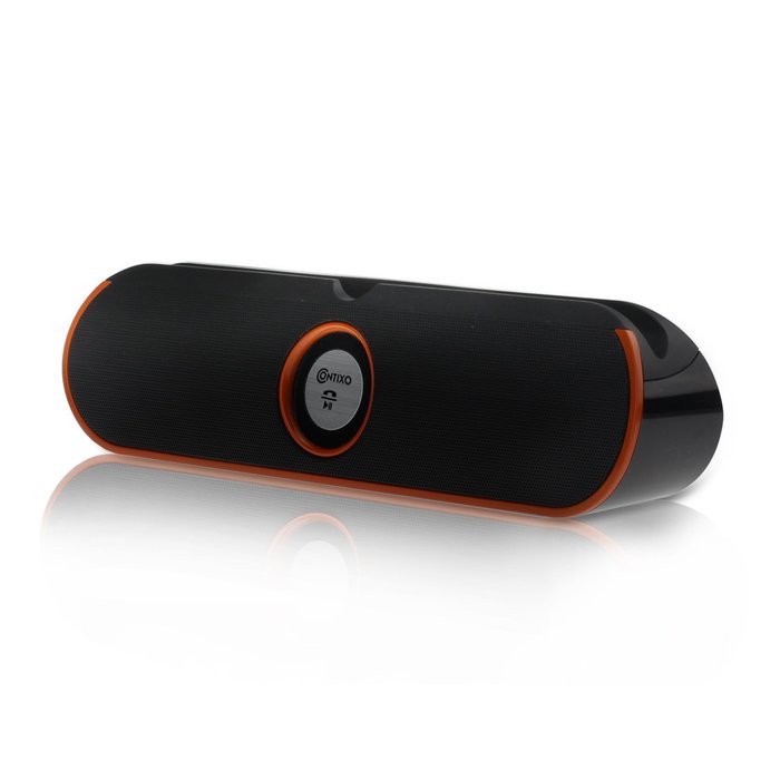 Contixo Portable Wireless Bluetooth v4.0 Stereo Speaker Stand w/ Viewing Cradle, Dual-Driver, Enhanced Bass Boost... N26