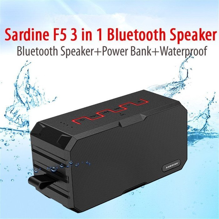 Tigerhu Original Sardine F5 IPX6 Portable wireless Bluetooth Speaker Amplifier Stereo Outdoor waterproof mini... N4