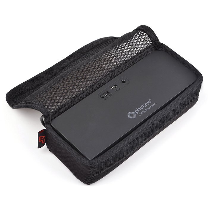 Lightning Power &ndash; Photive CYREN Portable Wireless Bluetooth Speaker Phone Lycra Carrying Mesh Case Bag N2