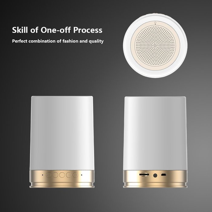 BONAOK Smart Wireless Bluetooth Speaker APP control 16 Million Colorful LED Light for Android & IOS Smartphone... N10