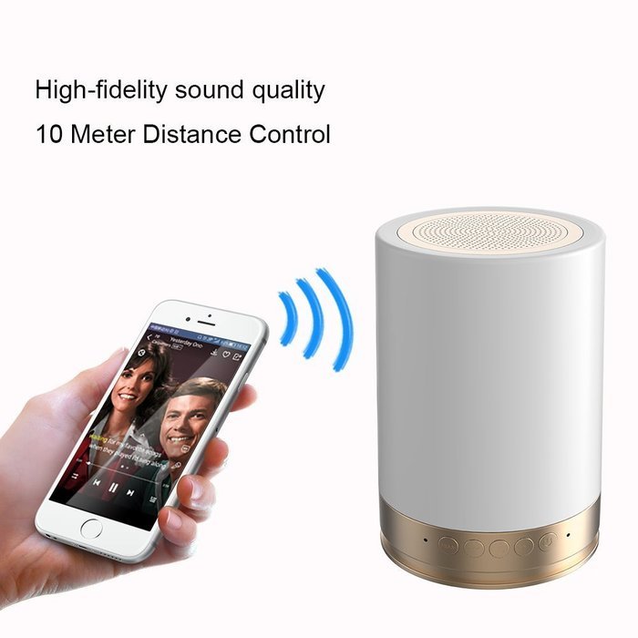BONAOK Smart Wireless Bluetooth Speaker APP control 16 Million Colorful LED Light for Android & IOS Smartphone... N11