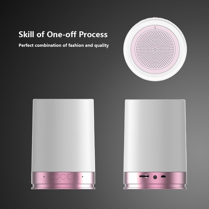 BONAOK Smart Wireless Bluetooth Speaker APP control 16 Million Colorful LED Light for Android & IOS Smartphone... N27