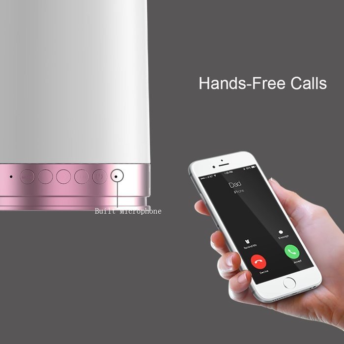 BONAOK Smart Wireless Bluetooth Speaker APP control 16 Million Colorful LED Light for Android & IOS Smartphone... N28