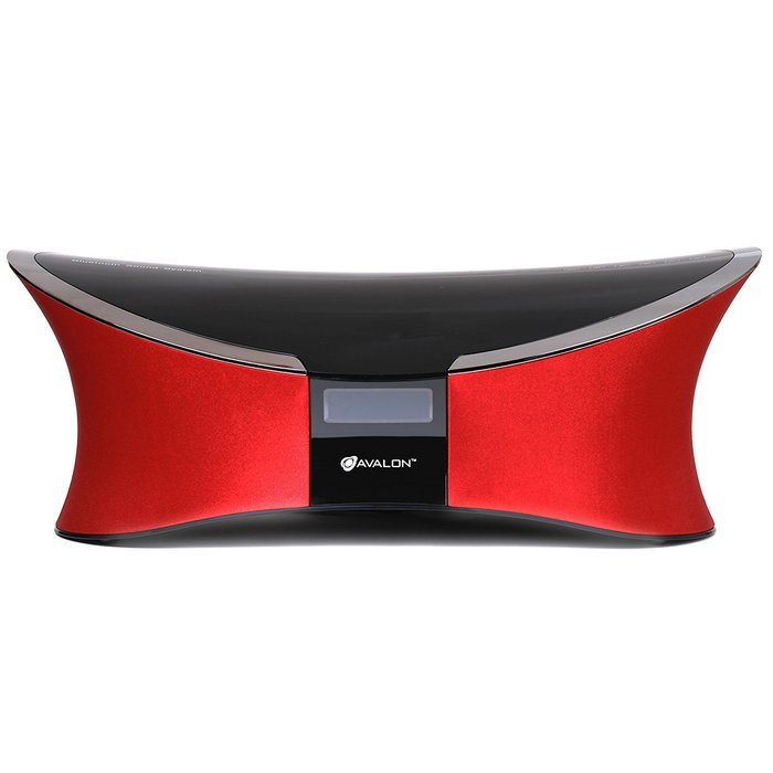 Avalon 2.1CH Bluetooth Speaker Sound System with AUX and FM Radio, Red N5