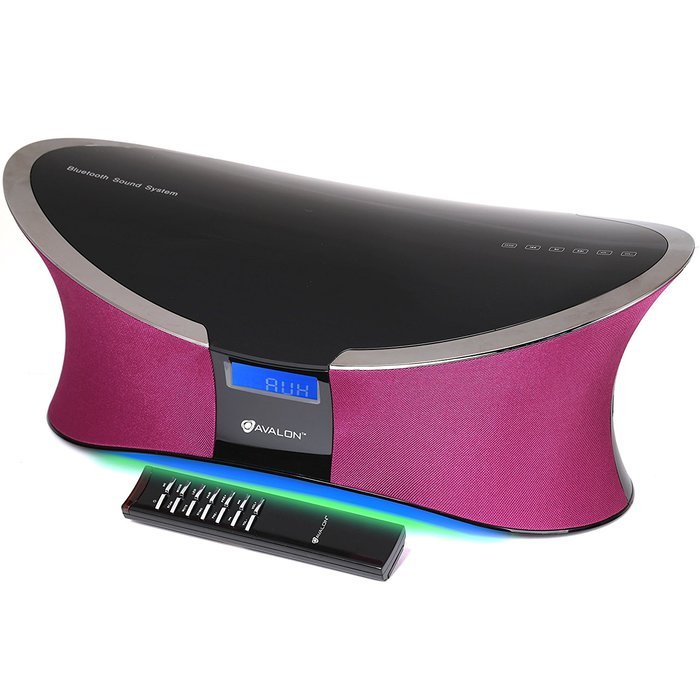 Avalon 2.1CH Bluetooth Speaker Sound System with AUX and FM Radio, Red N11