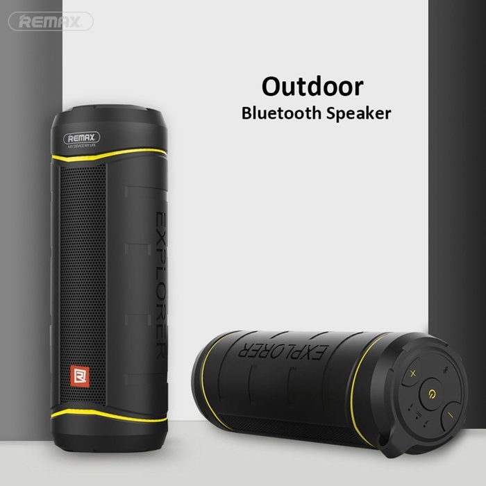Remax RB-M10 Outdoor Bluetooth Speaker Portable Audio Player Sound Box Bluetooth V4.1 5W2 Speakers Black Color N3