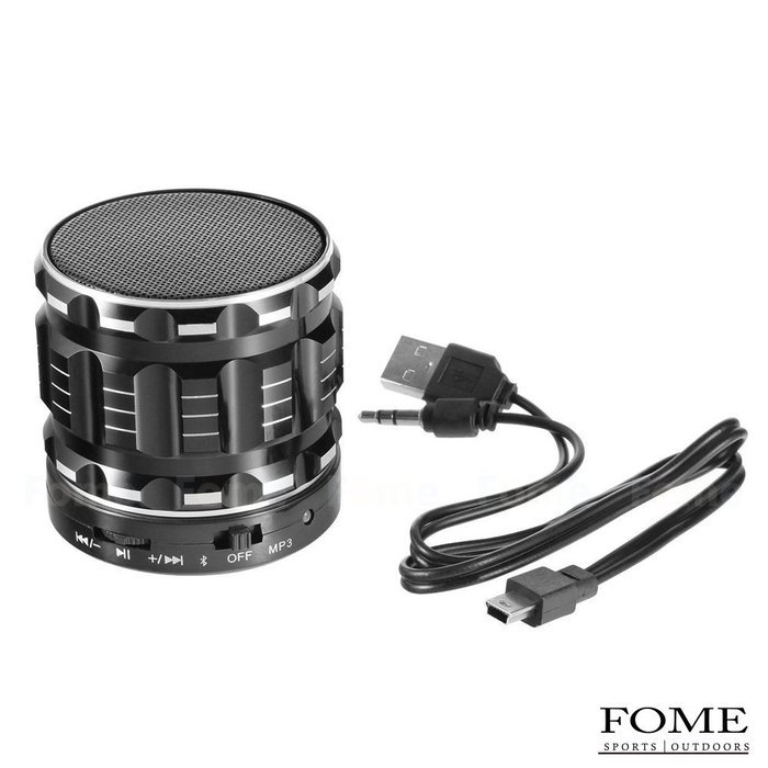 Wireless Bluetooth Speaker, FOME SPORTS|OUTDOORS Portable Mini Metal Steel Speaker with Fm Radio Support TF/SD... N15