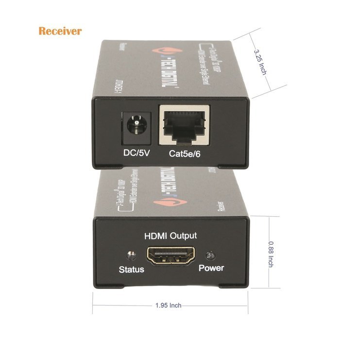 J-Tech Digital Hdmi Extender By Single Cat 5E/6/7 (The Latest & The Best) Ver 1.3 Certified For Full Hd 1080P N3
