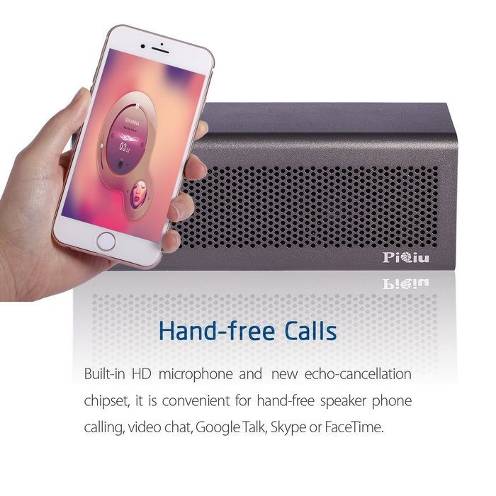 [New Release]Bluetooth Speaker, Piqiu Premium Aluminum portable Wireless Stereo Speaker,Dual Passive Radiators... N5
