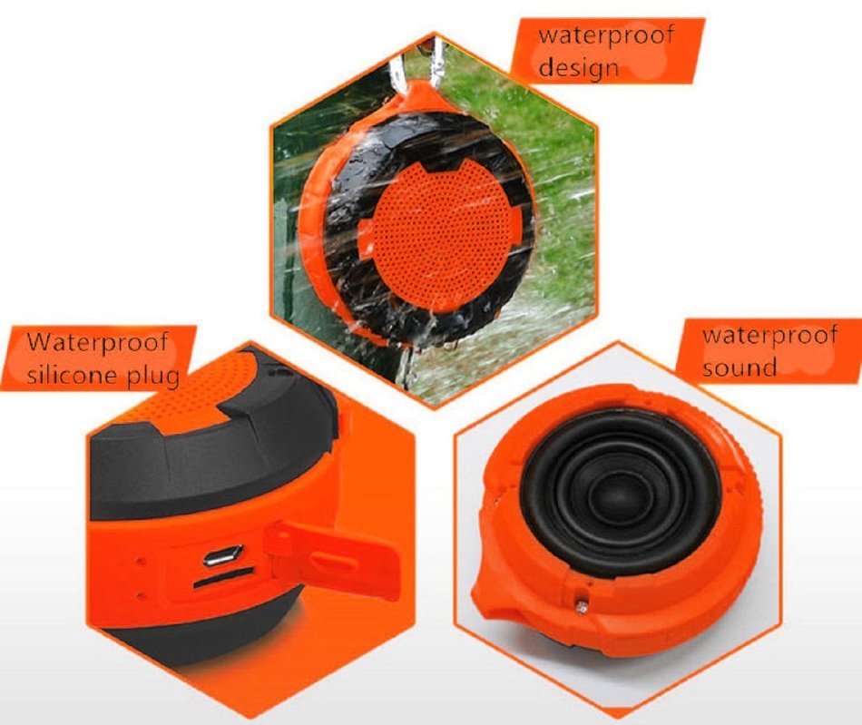 Hcman AbramTek M1 Portable Bluetooth 4.0 Hi-Fi Stereo Speaker,ABS Surface Portable Wireless Waterproof Outdoor... N10
