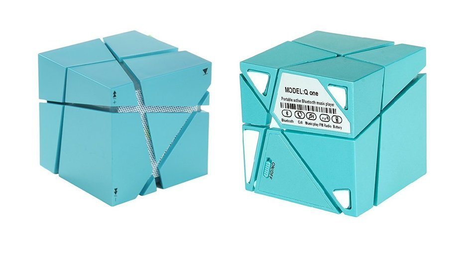 Portable Bluetooth Speaker Mini Cube Enhanced Subwoofer Built in Microphone Multi-Function Clear High Quality... N2