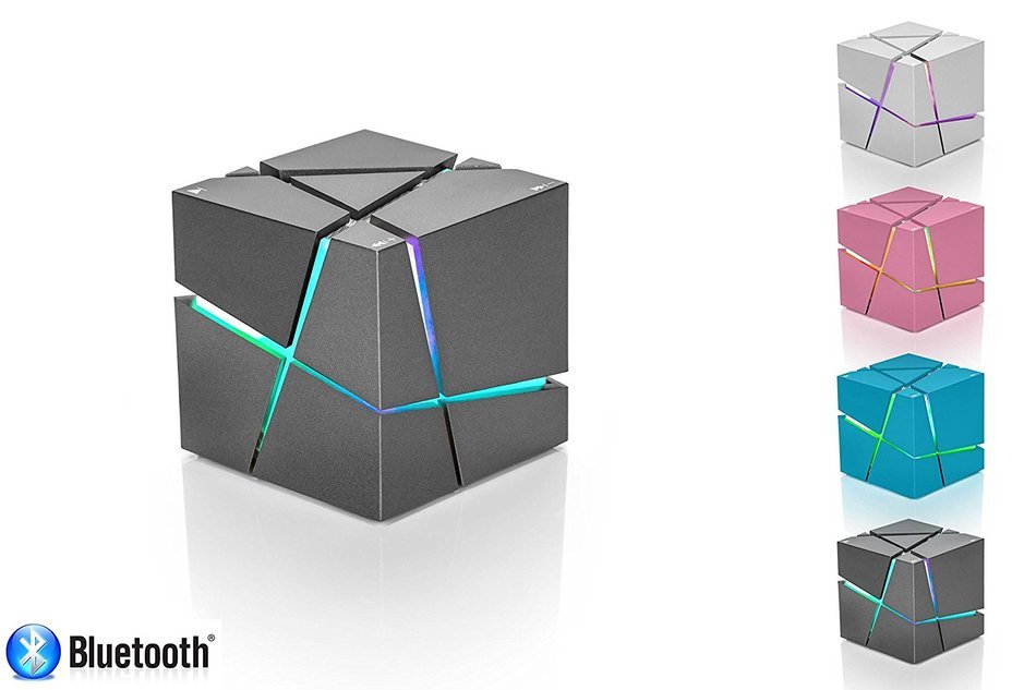 Portable Bluetooth Speaker Mini Cube Enhanced Subwoofer Built in Microphone Multi-Function Clear High Quality... N3