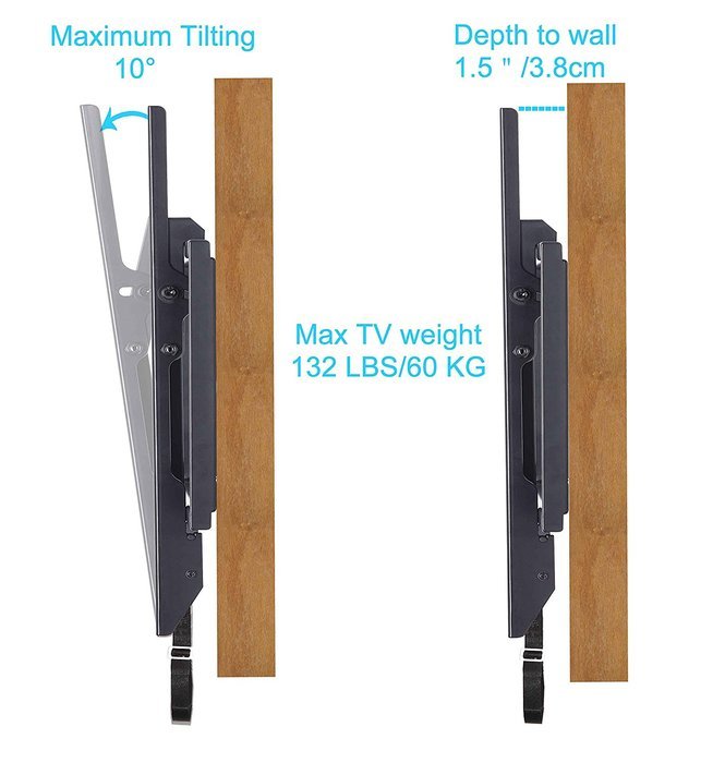 Mounting Dream MD2268-LK TV Wall Mount Tilting Bracket for Most 42-70 Inch LED, LCD and Plasma TVs up to VESA... N3