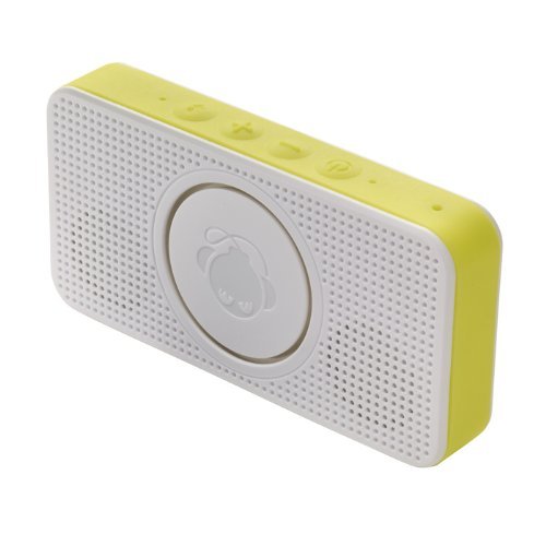 Boomphones Bluetooth Pocket Speaker for iPhones/Android (White/Yellow)