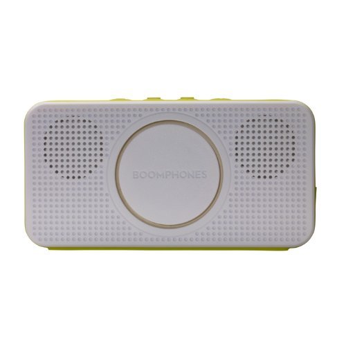 Boomphones Bluetooth Pocket Speaker for iPhones/Android (White/Yellow) N2