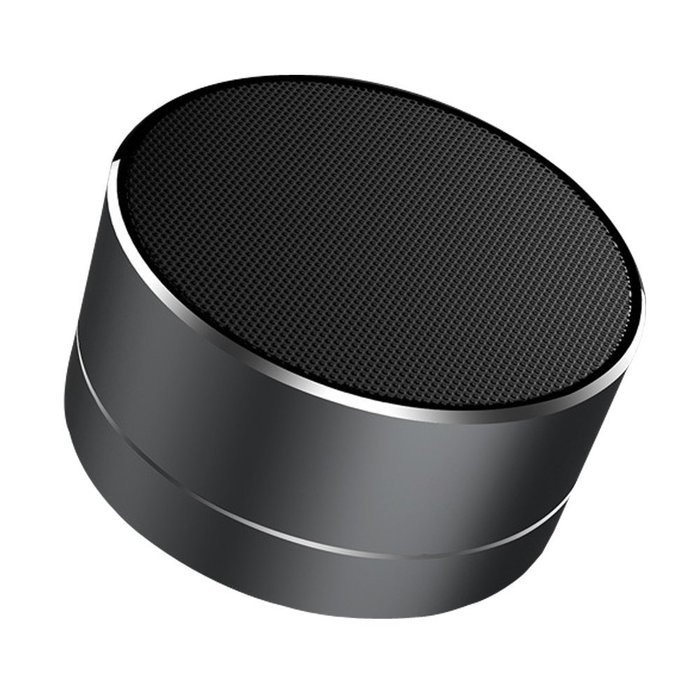 Portable Bluetooth Speaker, Super Stereo Mini Metal Wireless Speaker System, Mic Radio Function
