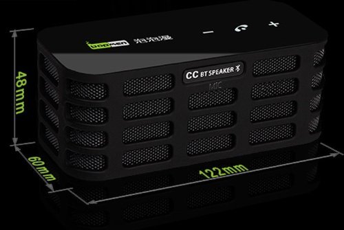 Soundsoul(TM) Stereo Bluetooth Speaker - Black- 20hrs Playtime, 15mtr Bt Range and Enhanced Bass (2014, black) N5
