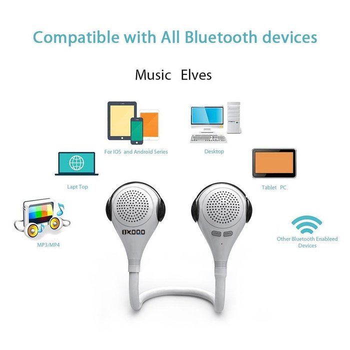 OXOQO Ultra-Portable Wireless Bluetooth Speaker, Stereo Speaker for Indoor/Outdoor, Black N4