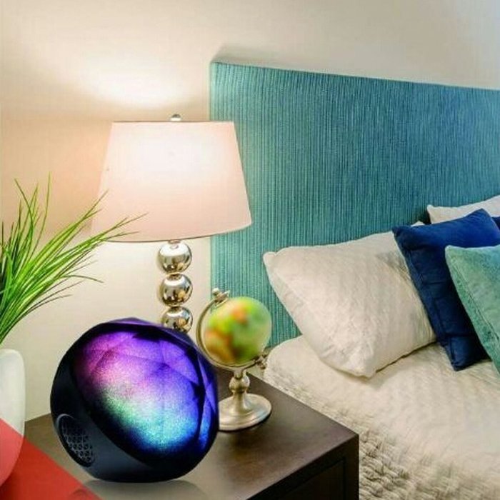 Pumaex Romatic LED Color Changing Ball Lights Wireless Mini Bluetooth Speaker with Wireless Remote Bookshelf Speaker... N2